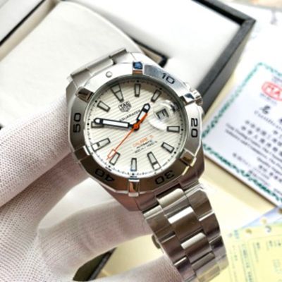 TAG Heuer Straps Replacement Link Lady Watch Competitive Submarine  Seagull Automatic Movement  White 43mm Watch